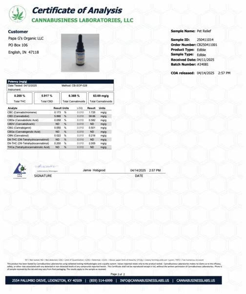 Pet Relief Tincture - Image 3